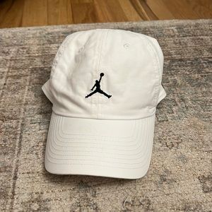 White Jordan hat